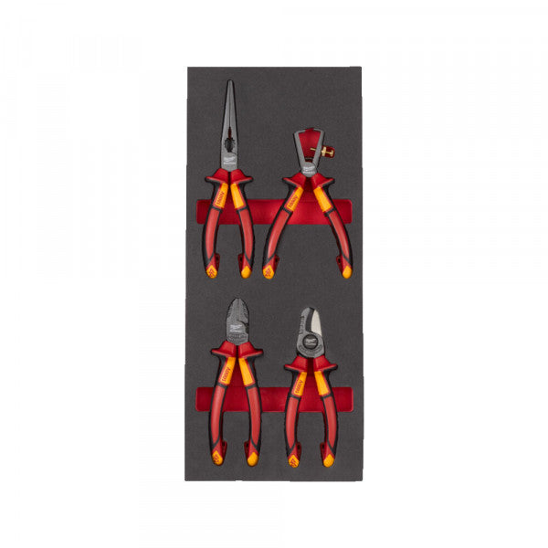 VDE Pliers set foam insert -4pc