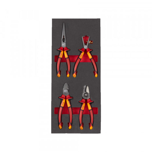 VDE Pliers set foam insert -4pc