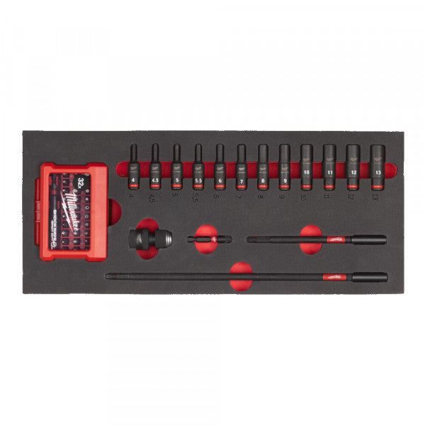 1/4 Skts. deep foam set 1 -17pc