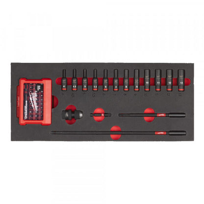 1/4 Skts. deep foam set 1 -17pc