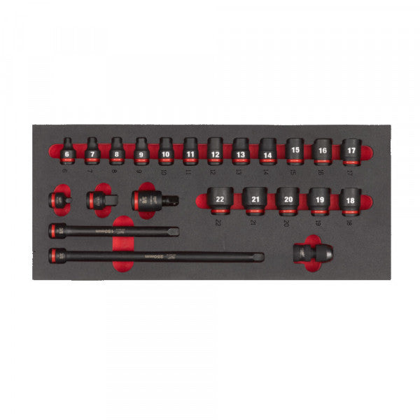 3/8 Skts. STD foam set 1 -23pc