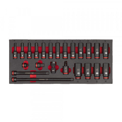 3/8 Skts. deep foam set 1 -23pc