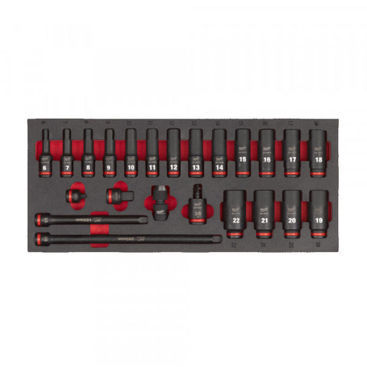 3/8 Skts. deep foam set 1 -23pc