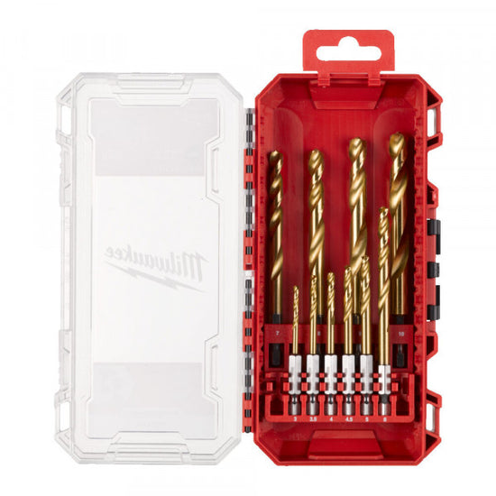 10Pc Shockwave HSS-G Tin Red Hex Set