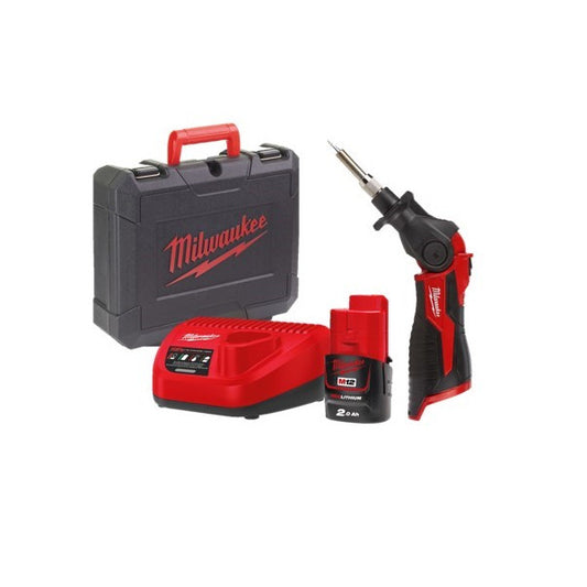 Milwaukee M12  Sub Compact Soldering Iron Battery & Charger Included - 4933459762