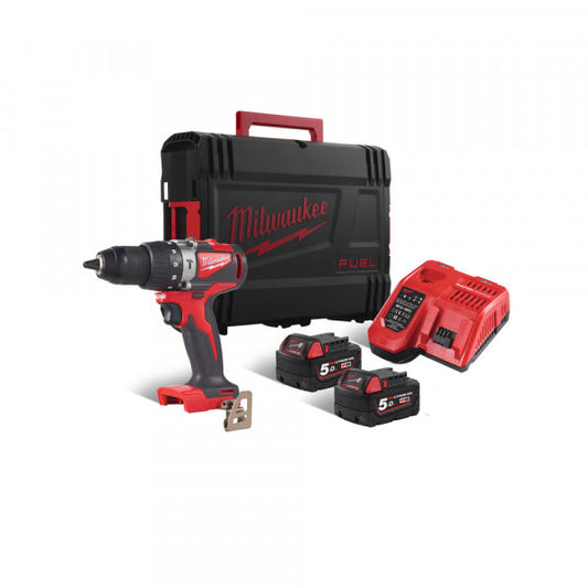 Milwaukee M18BLPD2-502X Brushless Percussion Drill Battery & Charger Included - 4933464518