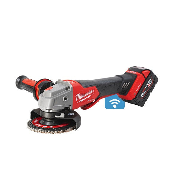 M18 Fuel One-Key 115 mm Braking Angle Grinder With Paddle Switch Battery & Charger Included