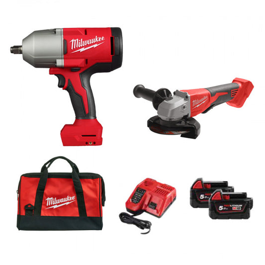 M18 1/2in. BRUSHLESS HIGH TORQUE IMPACT WRENCH GRINDER KIT