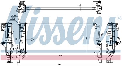 Nissens Engine Coolant Radiator 606246