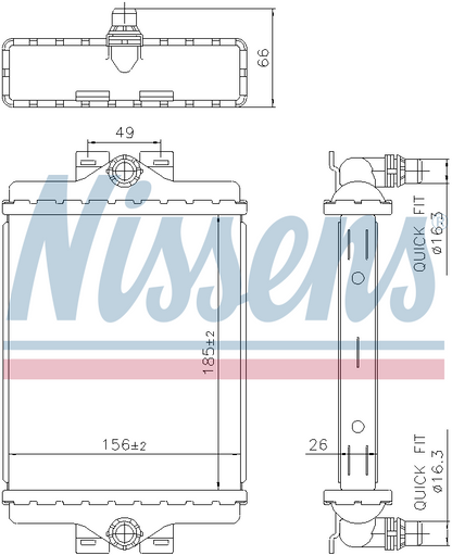 Nissens Engine Coolant Radiator 606270