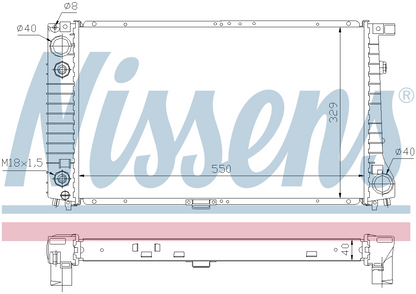 Nissens Engine Coolant Radiator 60642A