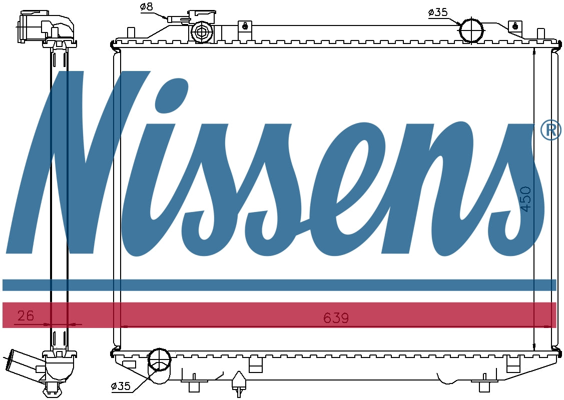 NISSENS Coolant Radiator 62246A