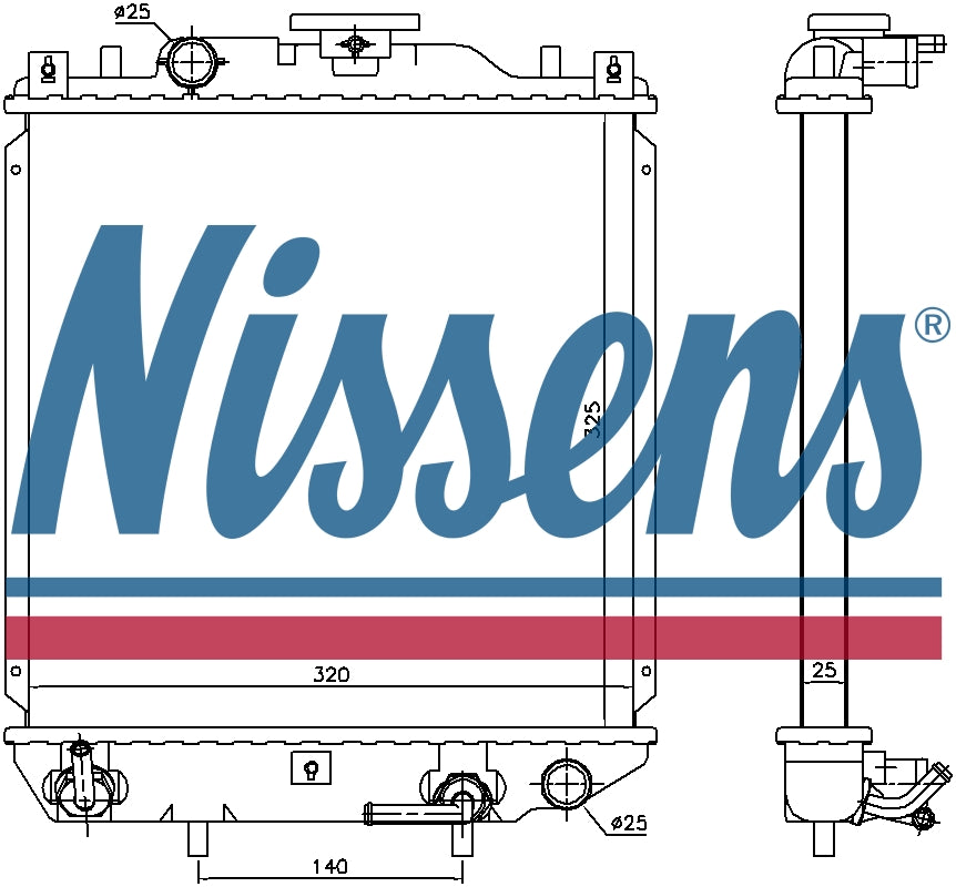 NISSENS Coolant Radiator 641754