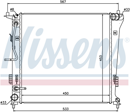 Nissens 66774 Engine Coolant Radiator