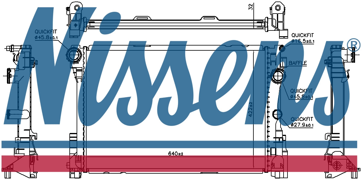 NISSENS Coolant Radiator 67167