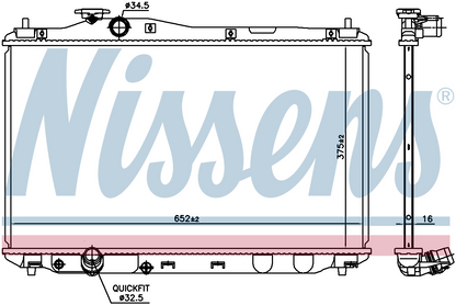 Nissens Engine Coolant Radiator 681377