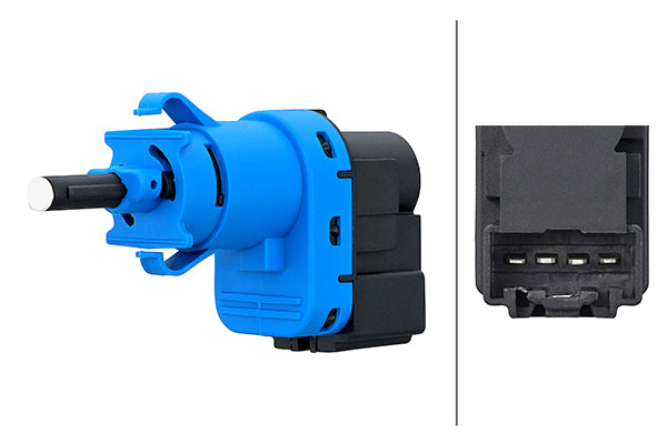 HELLA Stop Light Switch - 12V - 4-pin connector - Blade Terminal 6DD010966-711