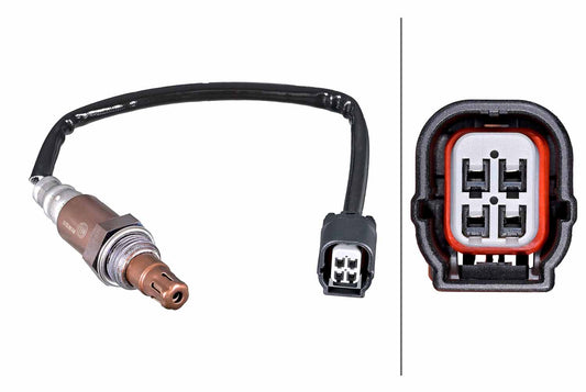 HELLA Oxygen sensor - 4-pin connector 6PA358221-731
