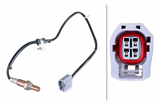 HELLA Oxygen sensor - 4-pin connector 6PA358221-761