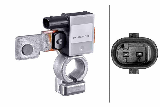 HELLA Sensor, battery management - 12V - Bolted 6PK010547-851
