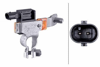 HELLA Sensor, battery management - 12V - Bolted 6PK010557-311