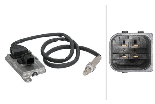 HELLA NOx Sensor, NOx catalytic converter - 24V - 4-pin connector 6PN358186-011