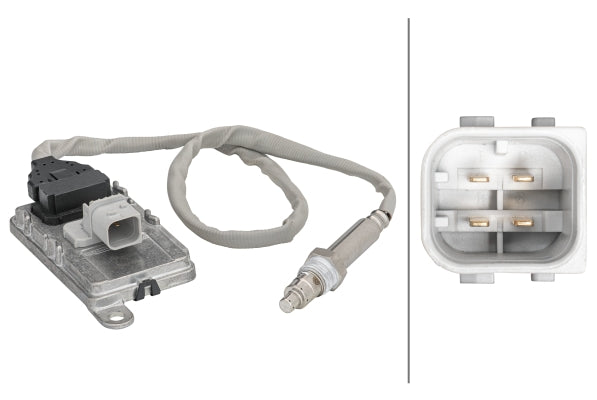 HELLA NOx Sensor, NOx catalytic converter - 24V - 4-pin connector 6PN358186-021