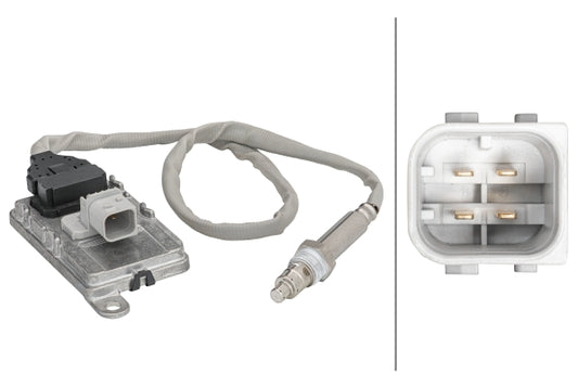 HELLA NOx Sensor, NOx catalytic converter - 24V - 4-pin connector 6PN358186-021