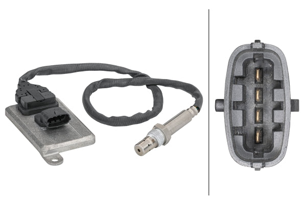 HELLA NOx Sensor, NOx catalytic converter - 24V - 4-pin connector 6PN358186-071