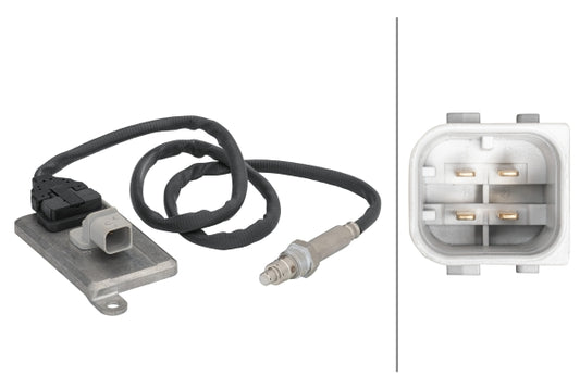 HELLA NOx Sensor, NOx catalytic converter - 24V - 4-pin connector 6PN358186-101