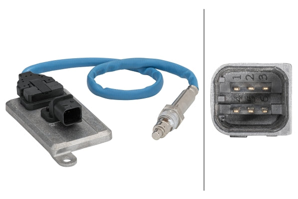 HELLA NOx Sensor, NOx catalytic converter - 24V - 4-pin connector 6PN358186-141