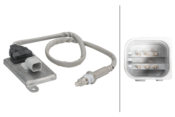 HELLA NOx Sensor, NOx catalytic converter - 24V - 4-pin connector 6PN358186-151
