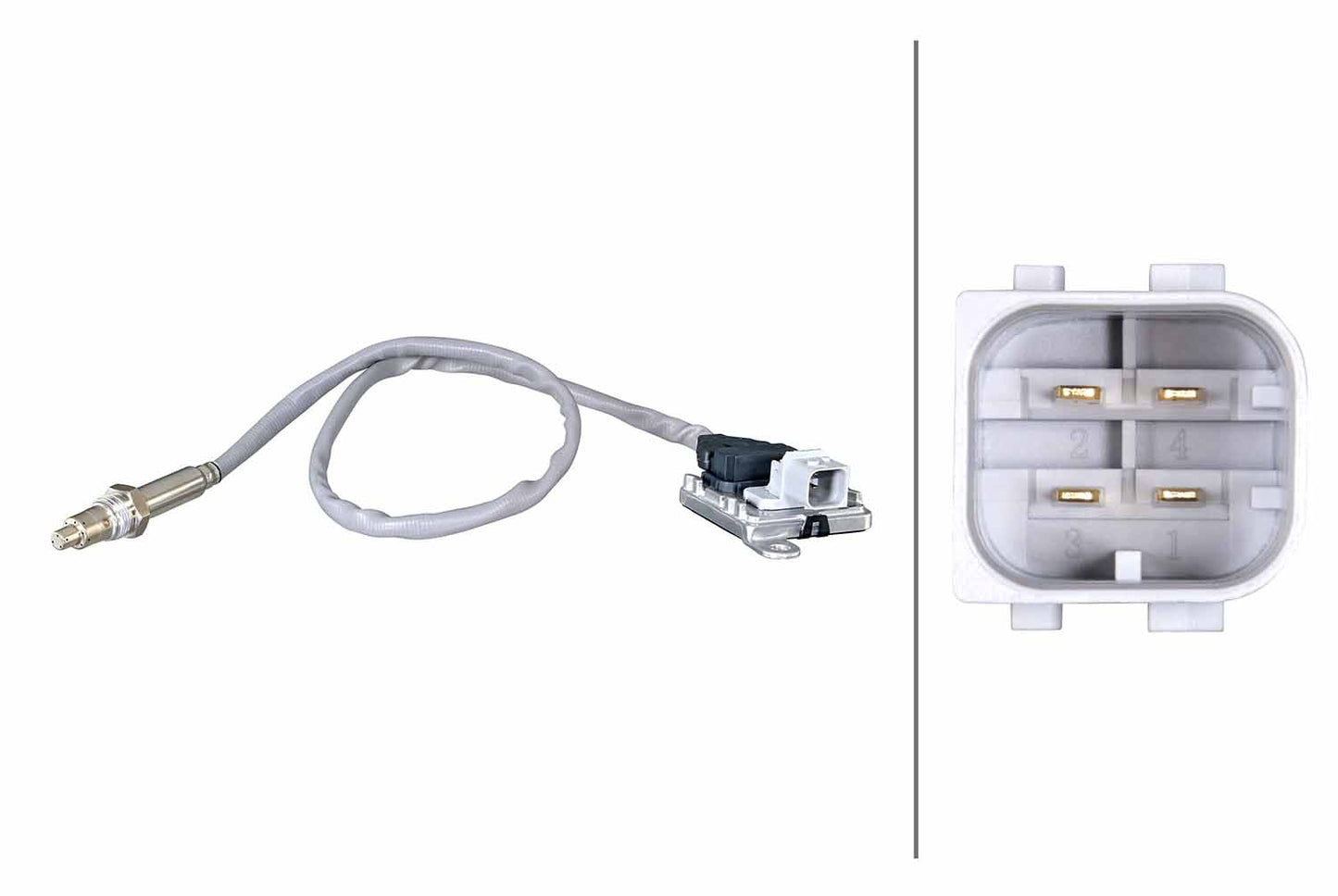HELLA NOx Sensor, NOx catalytic converter - 24V - 4-pin connector 6PN358186-461
