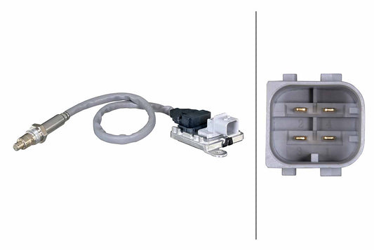 HELLA NOx Sensor, NOx catalytic converter - 24V - 4-pin connector 6PN358186-481