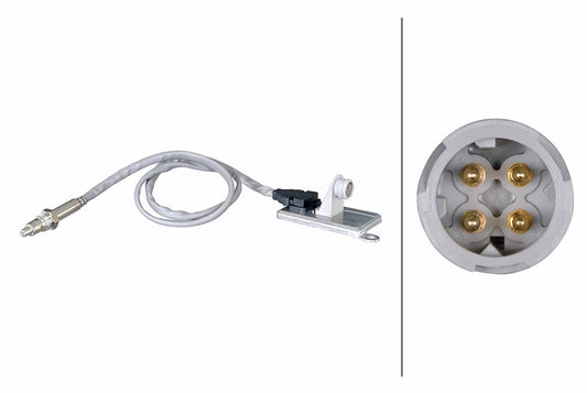 HELLA NOx Sensor, NOx catalytic converter - 24V - 4-pin connector 6PN358186-491