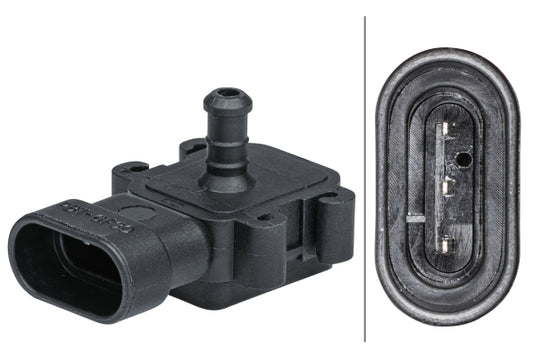 HELLA Sensor, boost pressure - 3-pin connector - Bolted 6PP009403-061