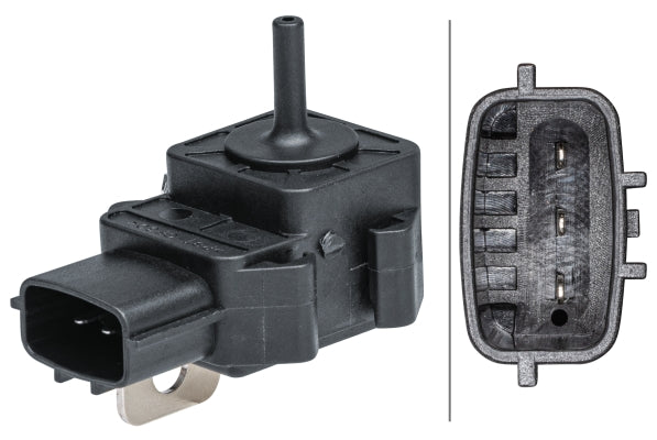 HELLA Sensor, intake manifold pressure - 3-pin connector - Bolted 6PP009403-121