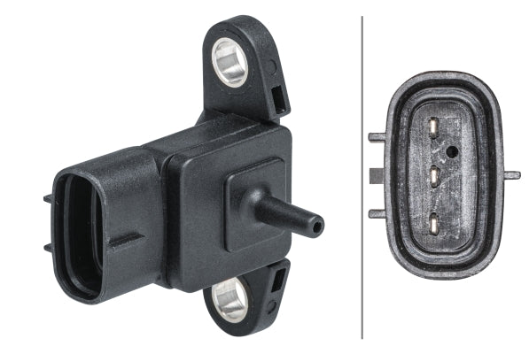 HELLA Sensor, boost pressure - 3-pin connector - Bolted 6PP009403-211