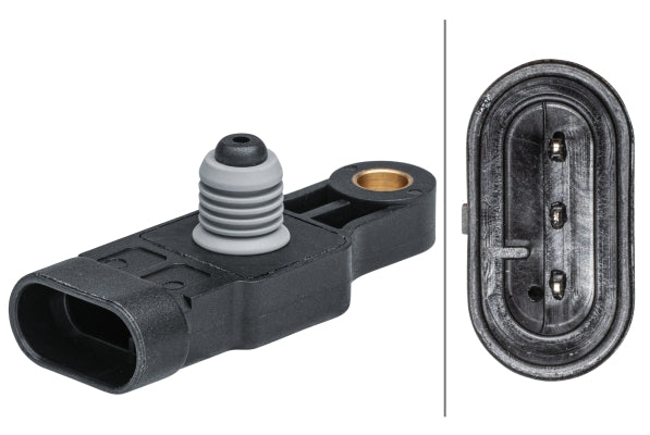 HELLA Sensor, intake manifold pressure - 3-pin connector - Bolted 6PP009403-251
