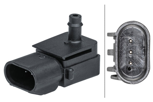 HELLA Sensor, intake manifold pressure - 3-pin connector - Bolted 6PP009403-271
