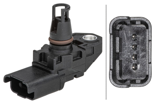 HELLA Sensor, intake air temperature - 4-pin connector 6PP009403-391