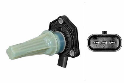 HELLA Sensor, engine oil level - 3-pin connector - Bolted 6PR012525-151