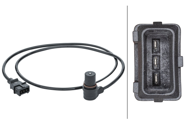 HELLA Sensor, crankshaft pulse - 3-pin connector 6PU013122-921