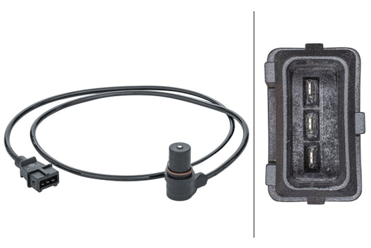 HELLA Sensor, crankshaft pulse - 3-pin connector 6PU013122-921