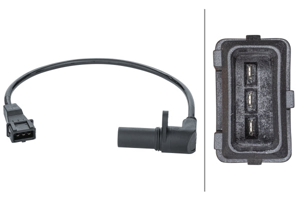 HELLA Sensor, crankshaft pulse - 3-pin connector 6PU013122-951