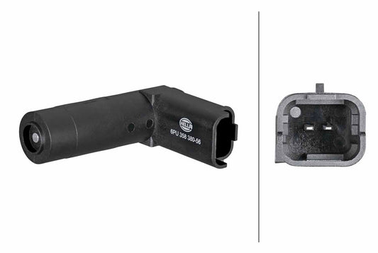 HELLA Sensor, crankshaft pulse - 2-pin connector 6PU358380-561