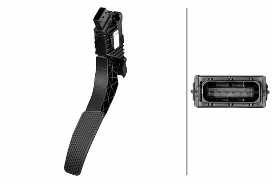 HELLA Sensor, accelerator pedal position - for left-hand drive vehicles - 6-pin connec 6PV934463-001