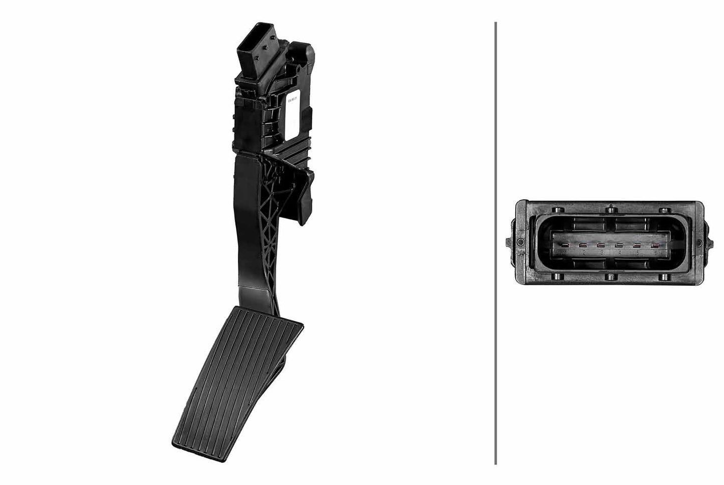 HELLA Sensor, accelerator pedal position - for left-hand drive vehicles - 6-pin connec 6PV934463-011