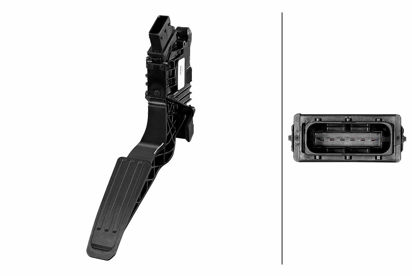 HELLA Sensor, accelerator pedal position - for left-hand drive vehicles - 6-pin connec 6PV934463-201