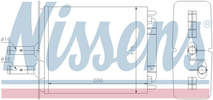 Nissens Cabin Heater Core 71439